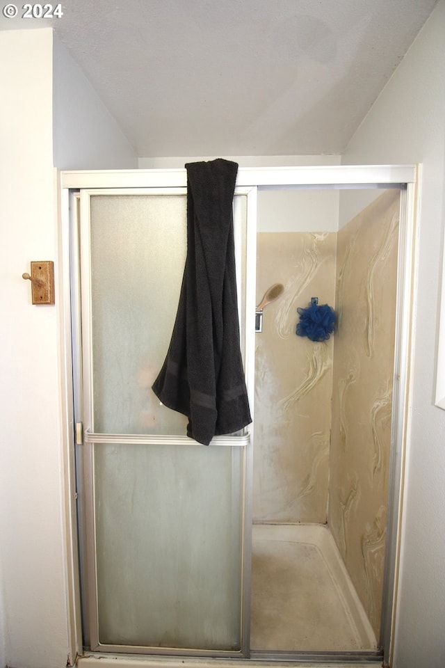 bathroom with an enclosed shower