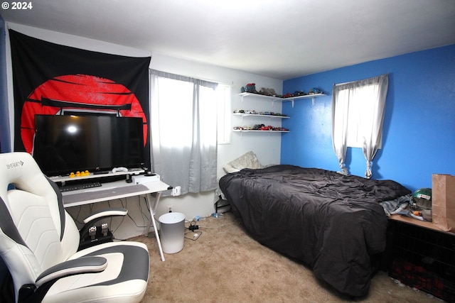 bedroom featuring multiple windows