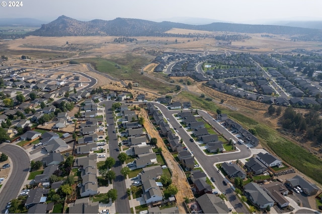 aerial view featuring a mountain view