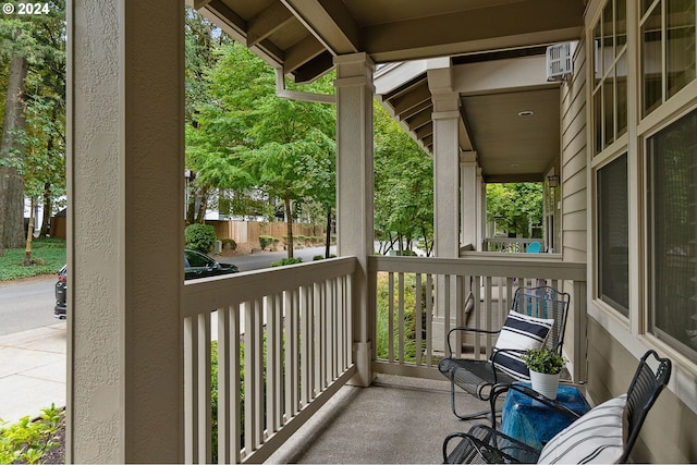 balcony with a porch