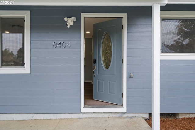 view of entrance to property