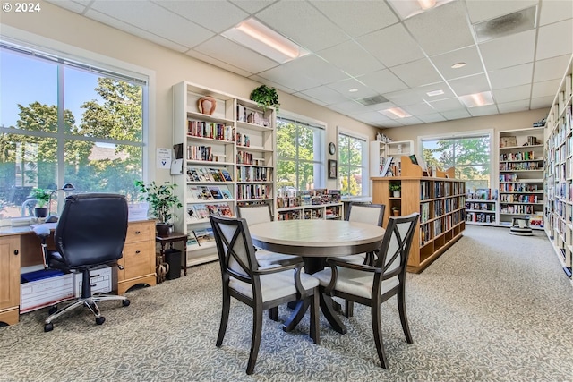 16354 SW 130th Ter Unit 76, King City, OR 97224 - dining space with a paneled ceiling and carpet