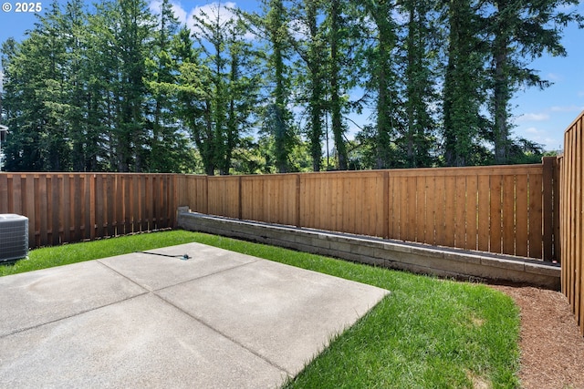 15708 NW Raywood Ln Unit L 24, Portland, OR 97229 - fenced backyard with a patio and cooling unit