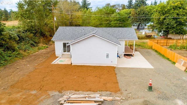 exterior space with a patio area