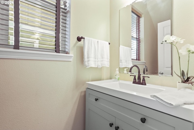 bathroom featuring vanity and plenty of natural light