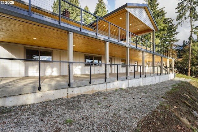 view of horse barn