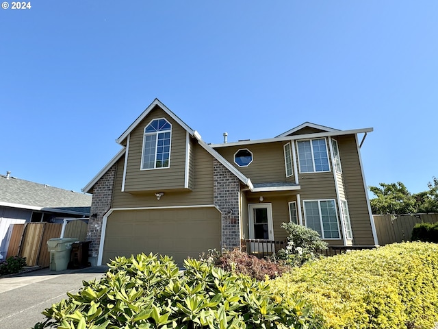 view of front of house featuring a garage