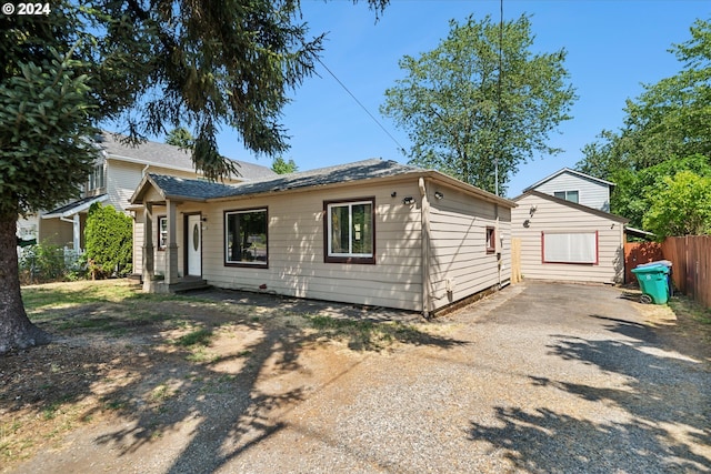 view of ranch-style home