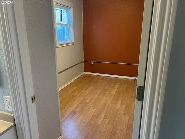 interior space with light wood-type flooring