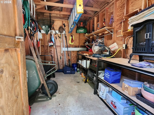 view of storage