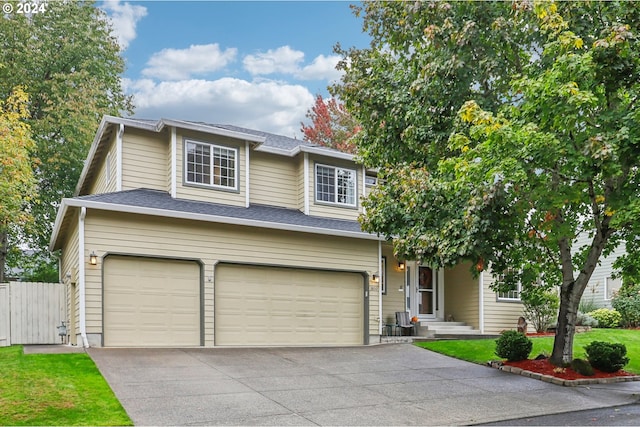 view of front of house featuring a garage