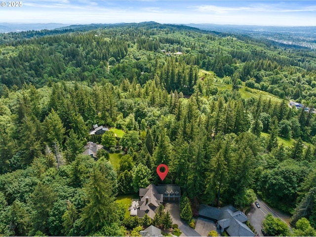 12320 NW Sargent Ln, Portland, OR 97231 - aerial view of a heavily wooded area