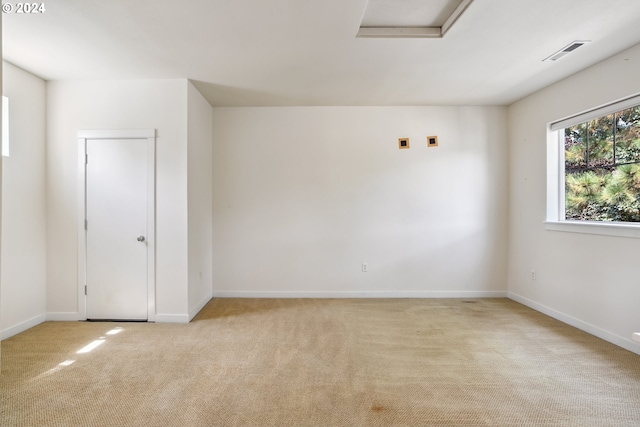 view of carpeted empty room