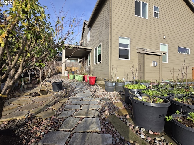 rear view of property with a patio