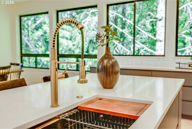 interior details with sink