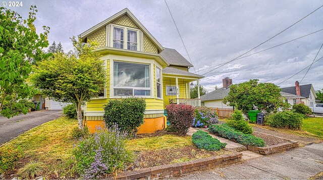 view of victorian home