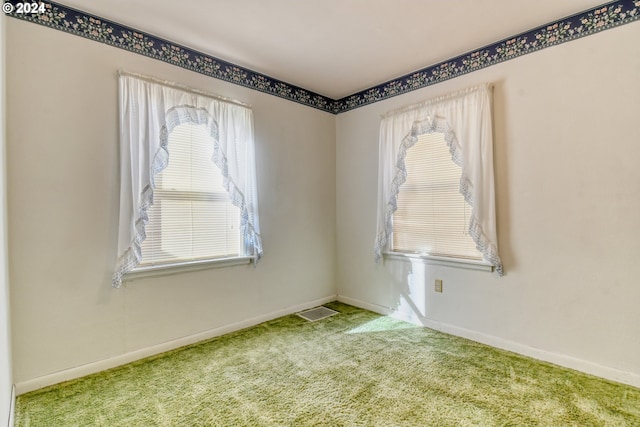 view of carpeted empty room