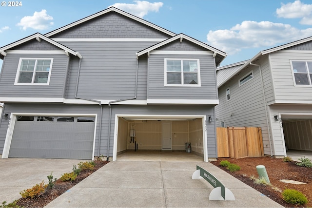 view of front of house featuring a garage