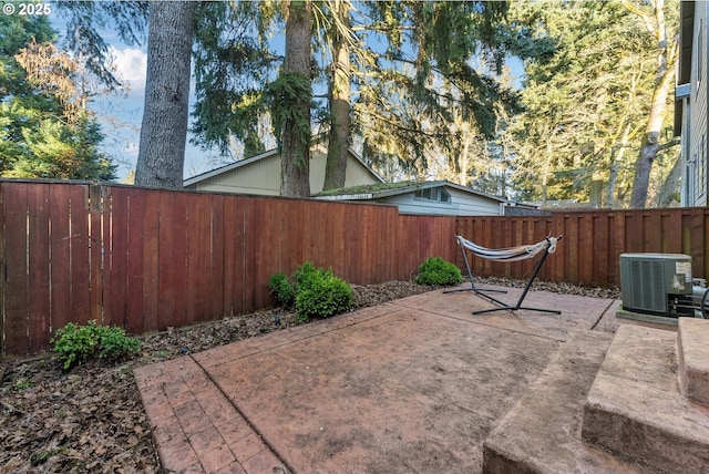 view of patio / terrace with cooling unit