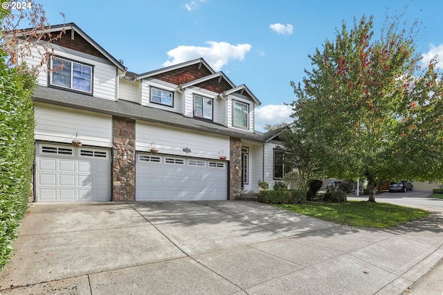 view of front of house featuring a garage