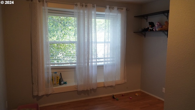 interior space featuring hardwood / wood-style flooring