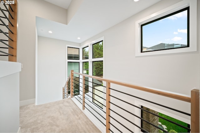 1669 NW Goodwin St, Camas, WA 98607 - hall with carpet floors, recessed lighting, and baseboards