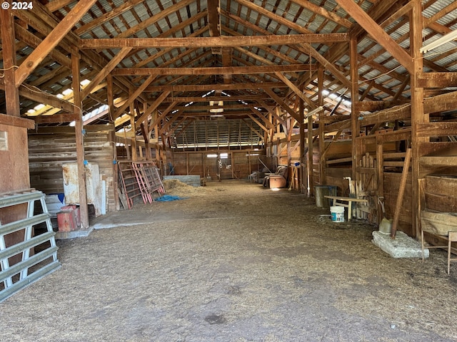 view of horse barn