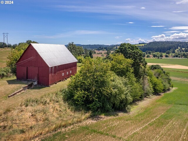 mountain view featuring a rural view