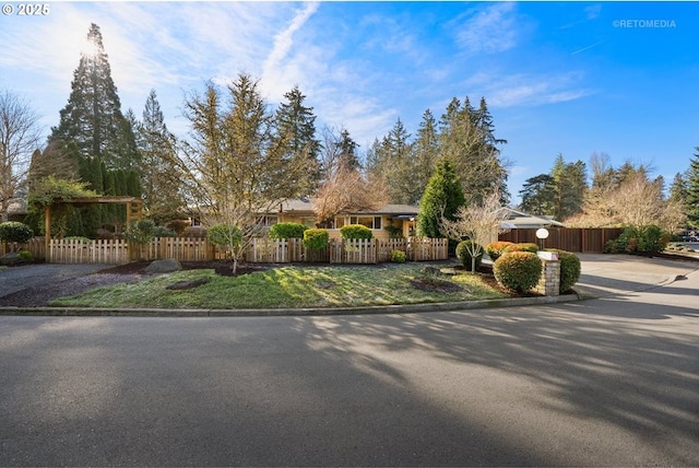 view of front of home