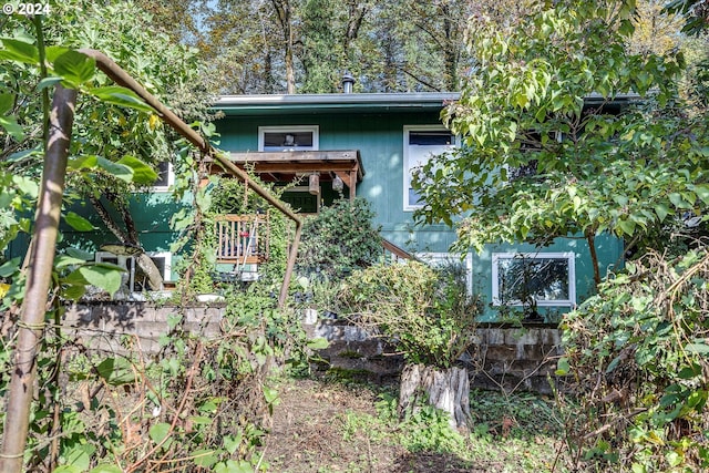 view of rear view of property