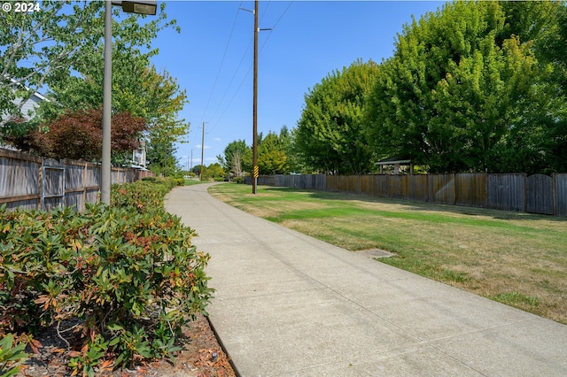 view of road