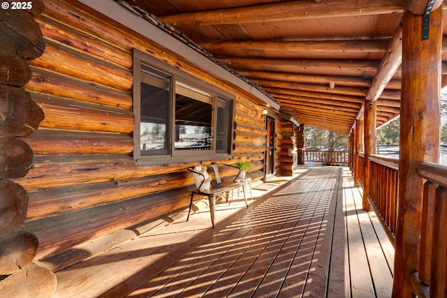 96 Mount Adams Rd, Trout Lake, WA 98650 - view of wooden terrace