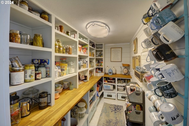 view of storage area