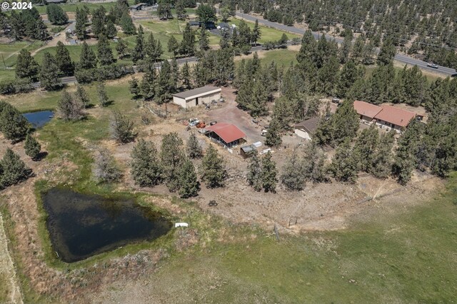 aerial view with a rural view