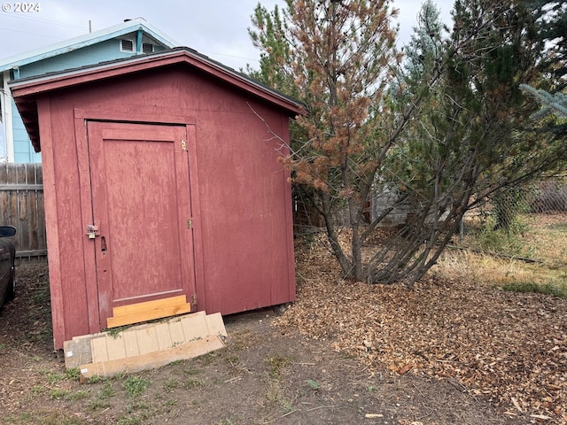 view of outdoor structure