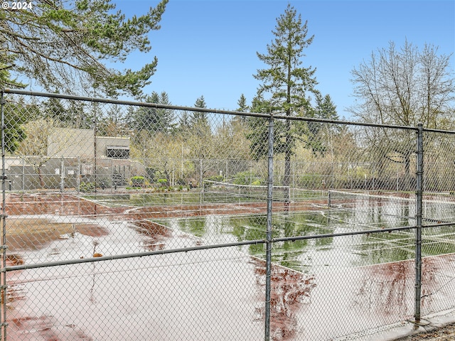 view of tennis court