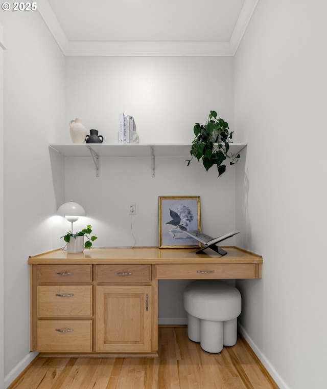 2834 SE Franklin St, Portland, OR 97202 - office space with crown molding and light wood-style floors