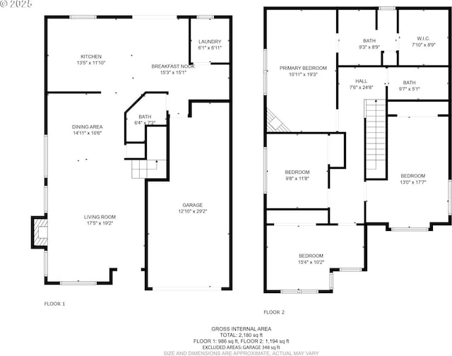 2834 SE Franklin St, Portland, OR 97202 - view of property floor plan