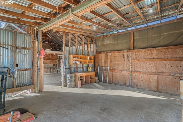 miscellaneous room with concrete flooring