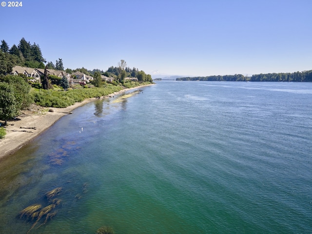 water view with a beach view