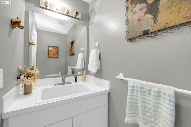 bathroom with vanity