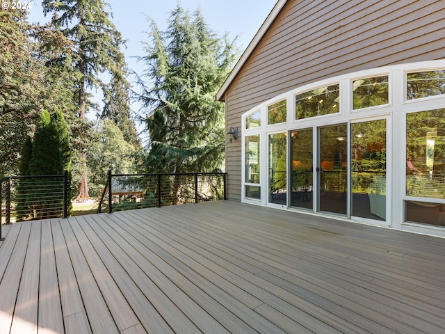 view of wooden terrace