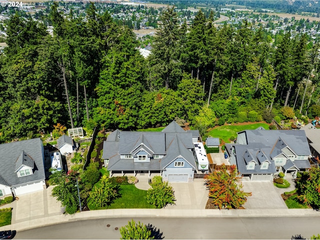 bird's eye view with a residential view