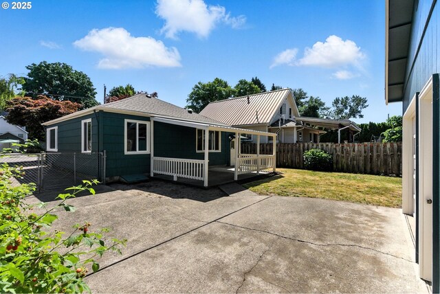 160 Beatrice Ave, Gladstone, OR 97027 - back of property featuring a patio and a fenced backyard