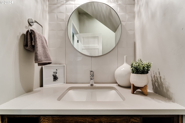 bathroom featuring vanity