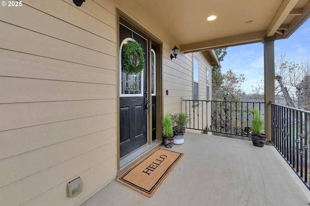 exterior space with a balcony