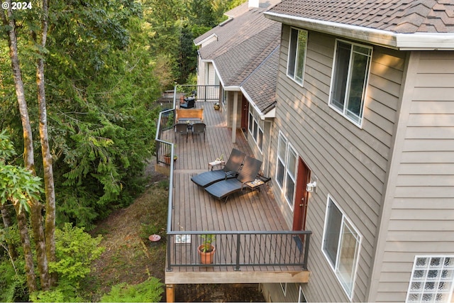 view of wooden terrace