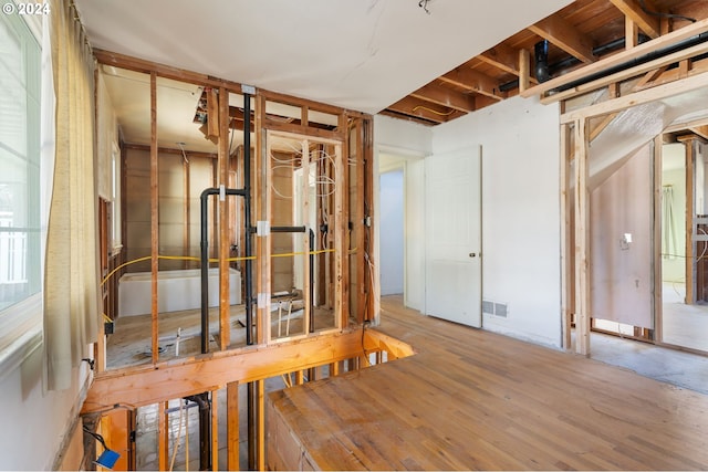 interior space featuring hardwood / wood-style floors