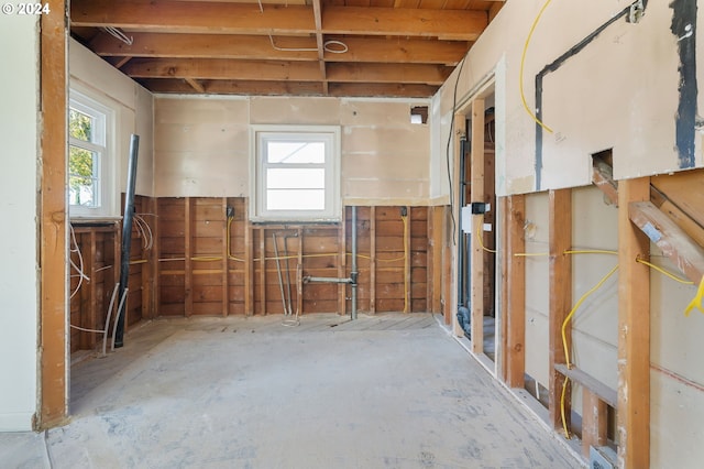 miscellaneous room featuring a wealth of natural light