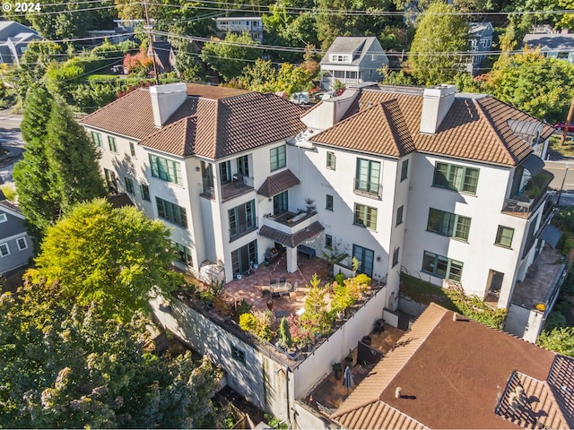 drone / aerial view featuring a residential view